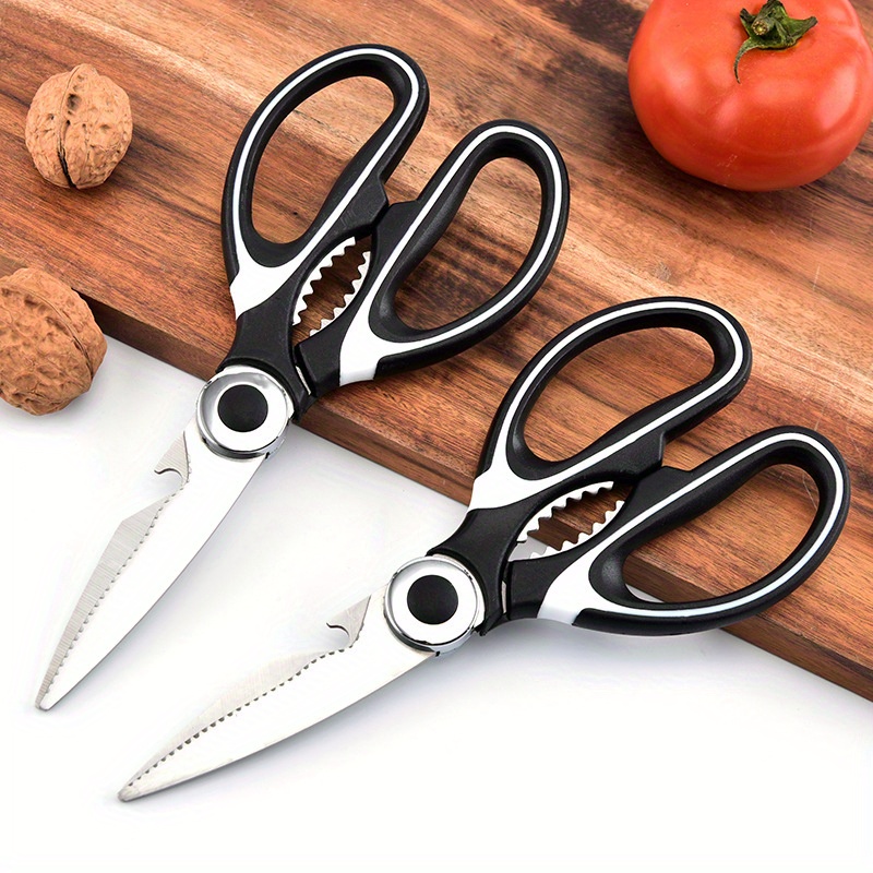Five 5 Blade 7” Herb Shredding Kitchen Scissors with Rubberized Handle