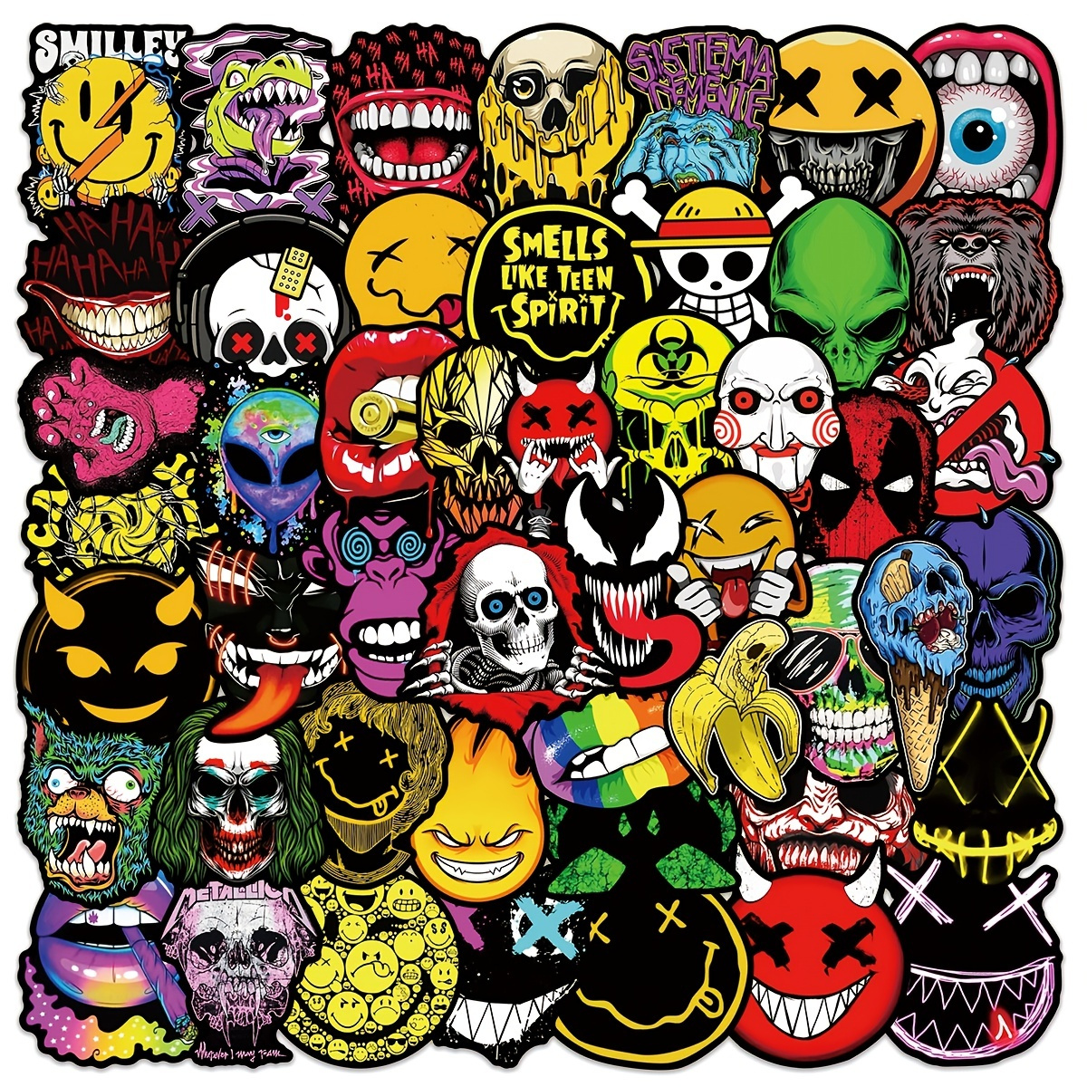Skull Stickers - Temu
