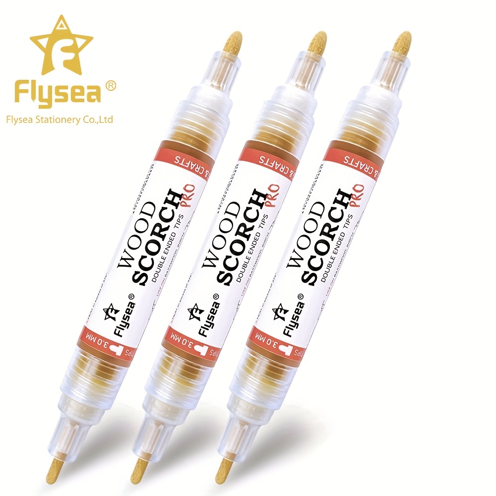 Flyesea Dual Tip Scorch Marker Non Toxic Chemical Wood - Temu