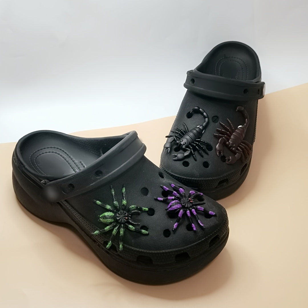 New jibz shoe charms halloween theme croc Pin PVC sandals Decorate buckle  garden shoes diy Detachable
