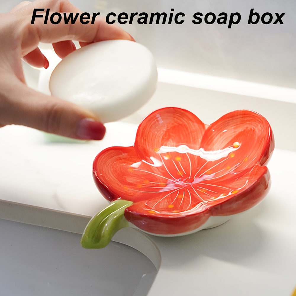 Ceramic Soap Holder Luxury And Simple Modern Leaf Shaped - Temu