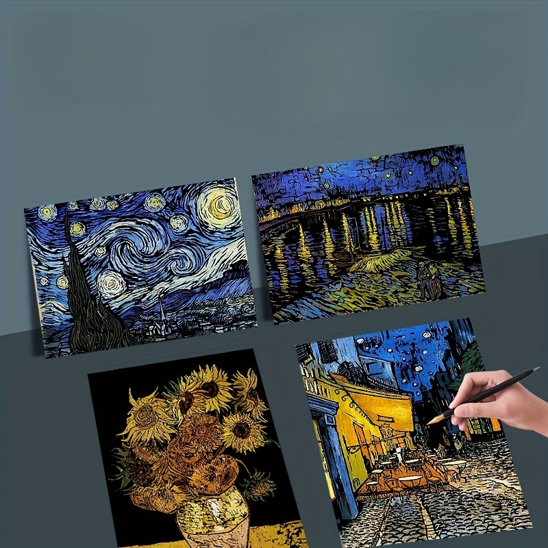 Scratch Art Set Creative Diy Scratch Painting Dazzling - Temu