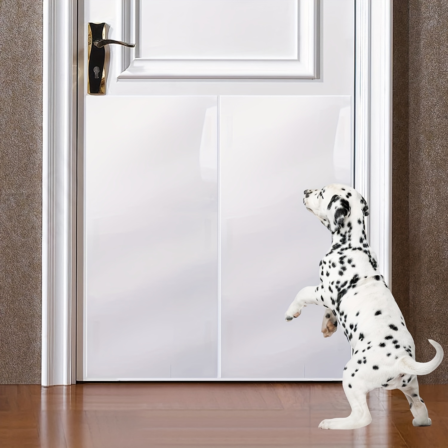 Protector de puerta para perros, protector de puerta de corte personalizado  para mascotas para proteger tu puerta y pared, tamaño 43 x 16 pulgadas