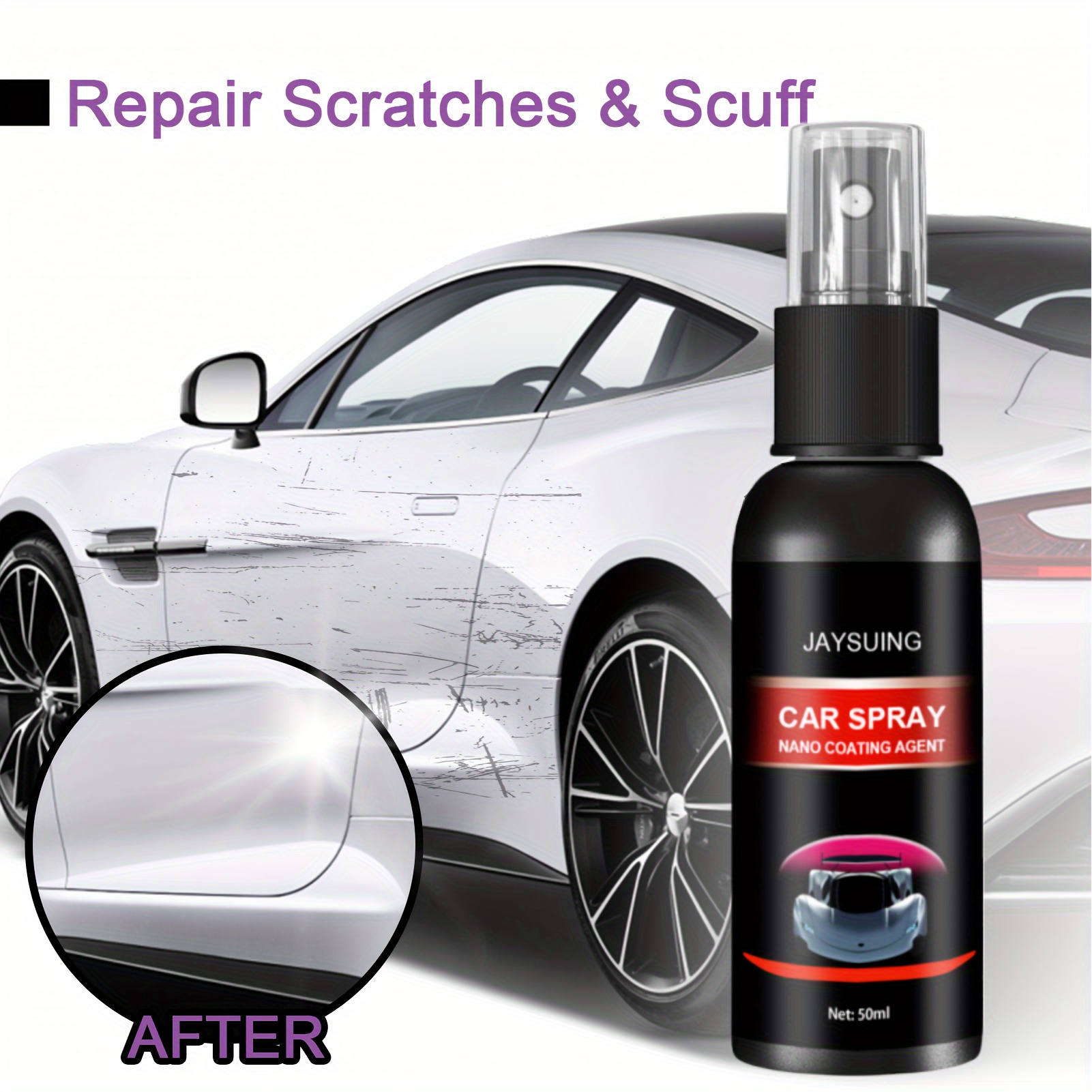 Purple Coating Car Nano-coating Agent Hand Spray Wax Micro-plating