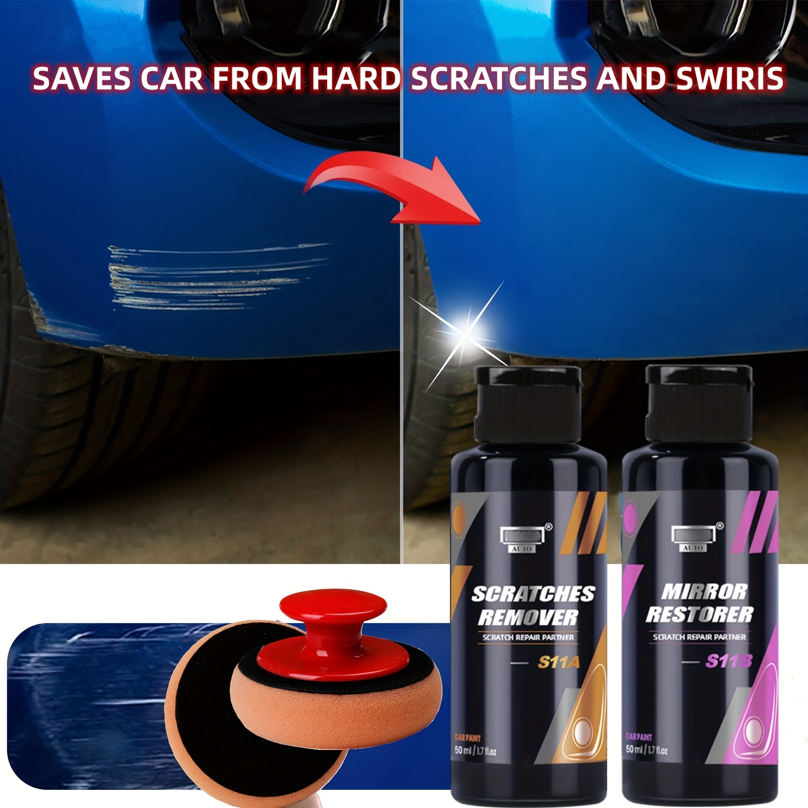 Car Scratch Remover Universal Car Polishing Scratch Car - Temu