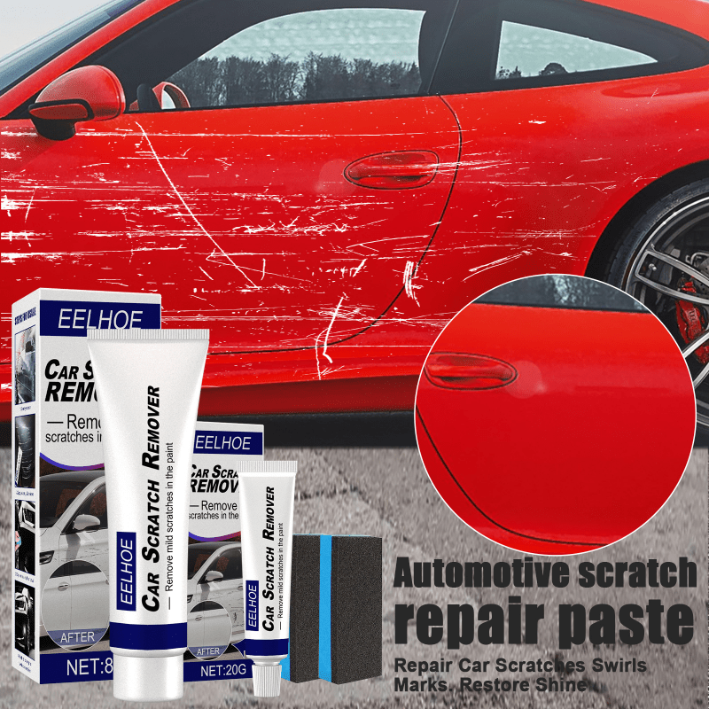 XTryfun Touch Up Paint for Cars, Quick and Easy Car Paint Scratch Repair White, Car Scratch Remover for Deep Scratches, Automotive Touch Up Paint