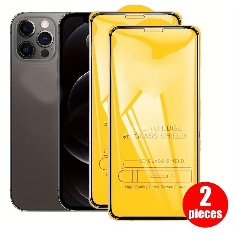 Pack Verre Trempé Protection Ecran pour iPhone -100% Intégral 13 12 11 XR  SE 7/8 