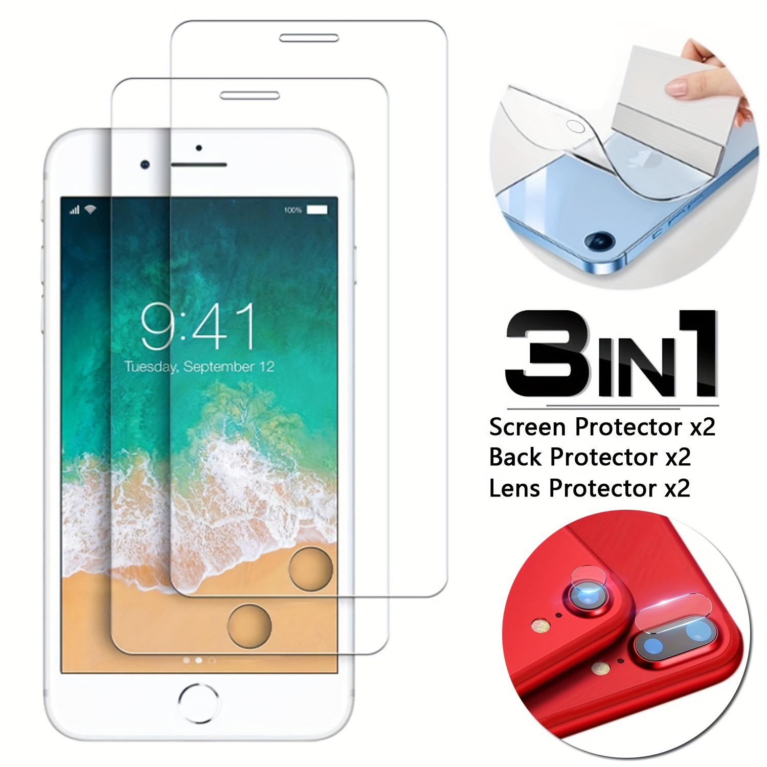 Shatterproof Tempered Glass Screen Protector Iphone Se - Temu