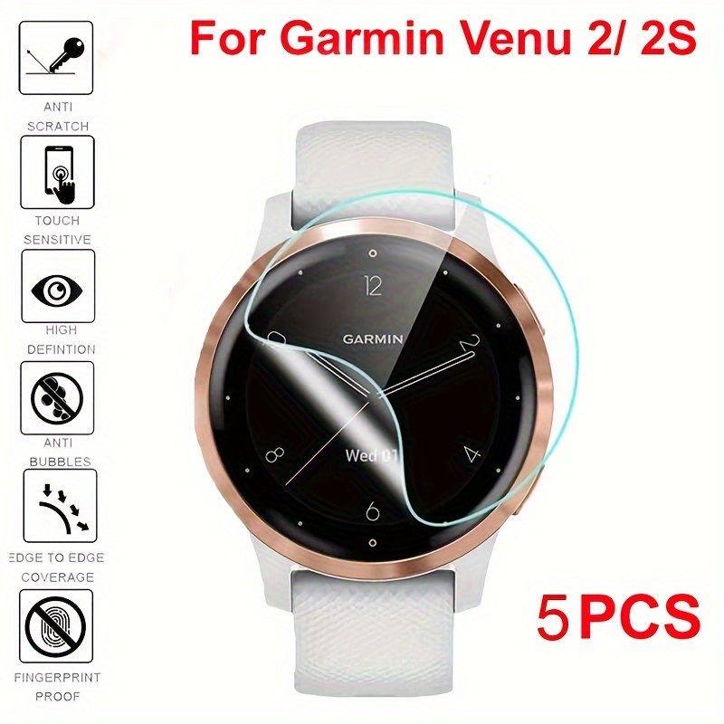  Compatible with Garmin Venu 3S 41mm /Garmin Venu 3 45mm  Waterproof Protective Case Soft TPU Plated All Around Scratch-Proof Screen  Protector Cover (45mm, Silver) : Electronics