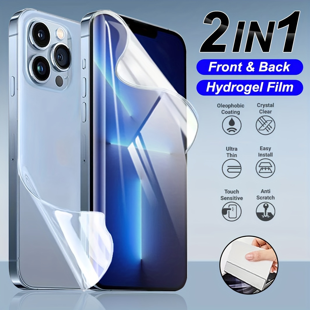 4IN1 Butterfly Hydrogel Film For iPhone 15 14 Pro Max 12 13 Mini Camera  Screen Protectors For iPhone 11 Pro Max XS Max XR X Film