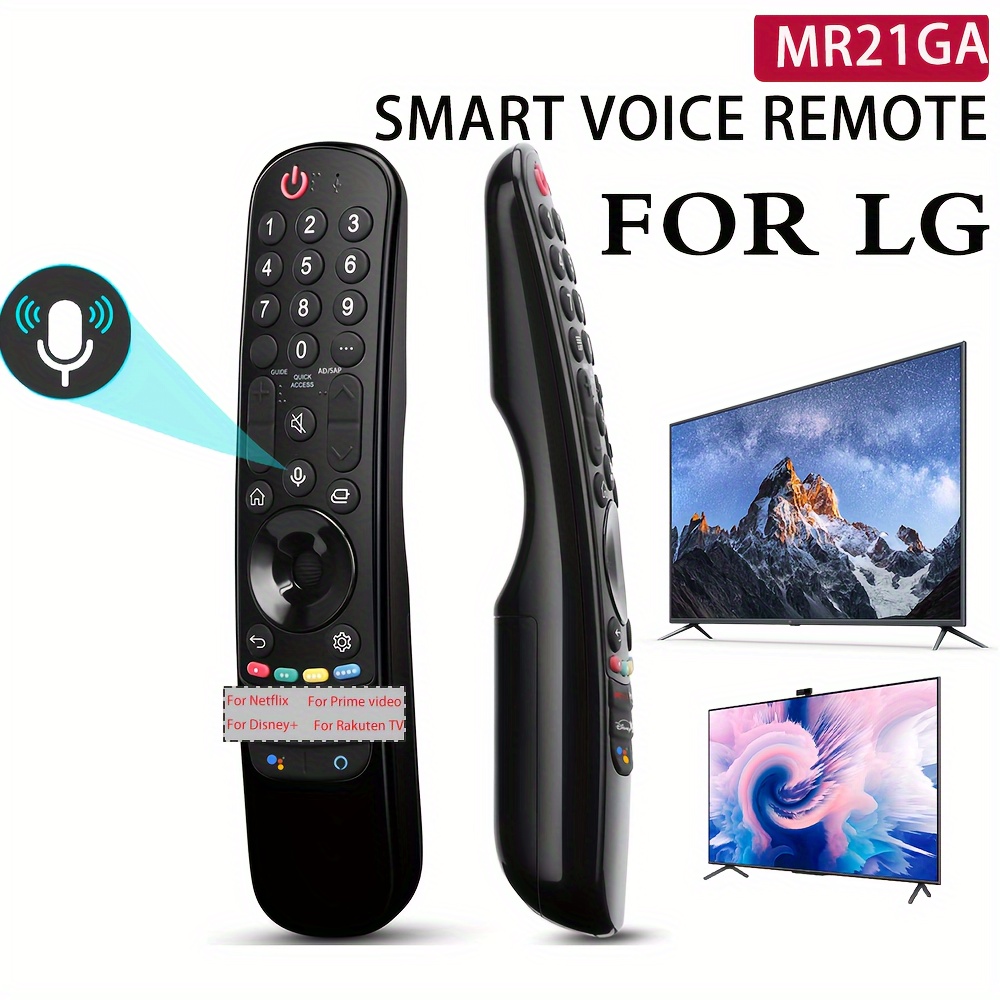 Telecomando compatibile con molti modelli LG, Netflix e Prime Video Tasti  di scelta rapida Am-MR20GA AKB75855501 per TV LG