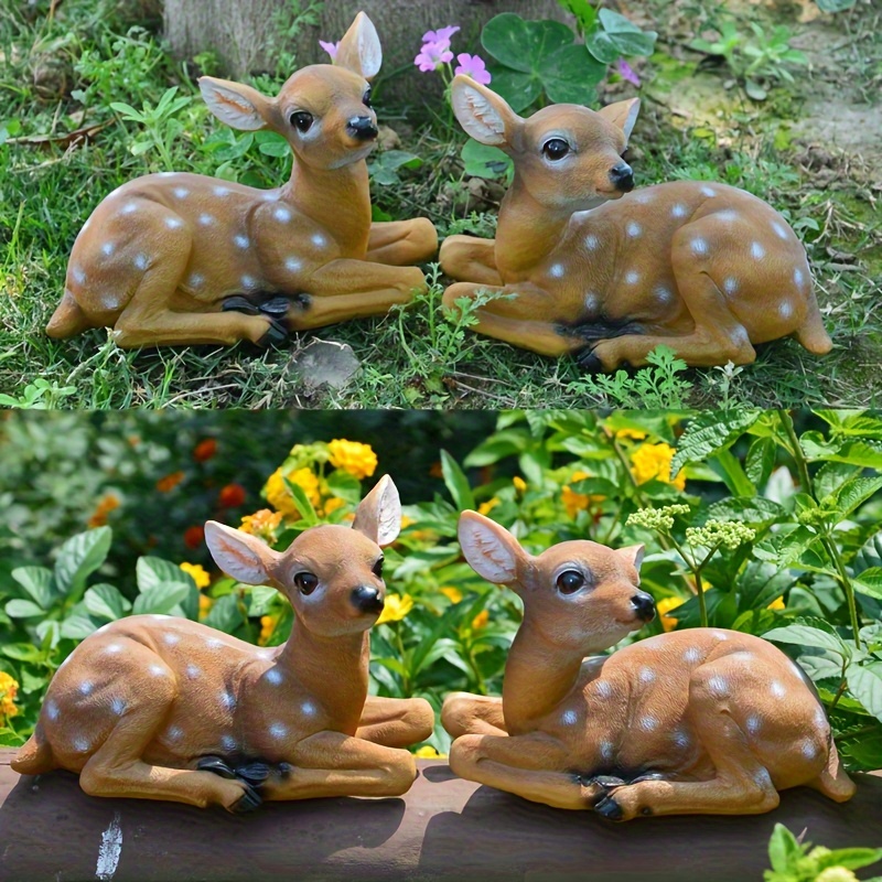 Yirtree Garden Decoration Cute Decorative Resin Farm Cute Vintage Animal  Cow Figurine Ornament Home Decor