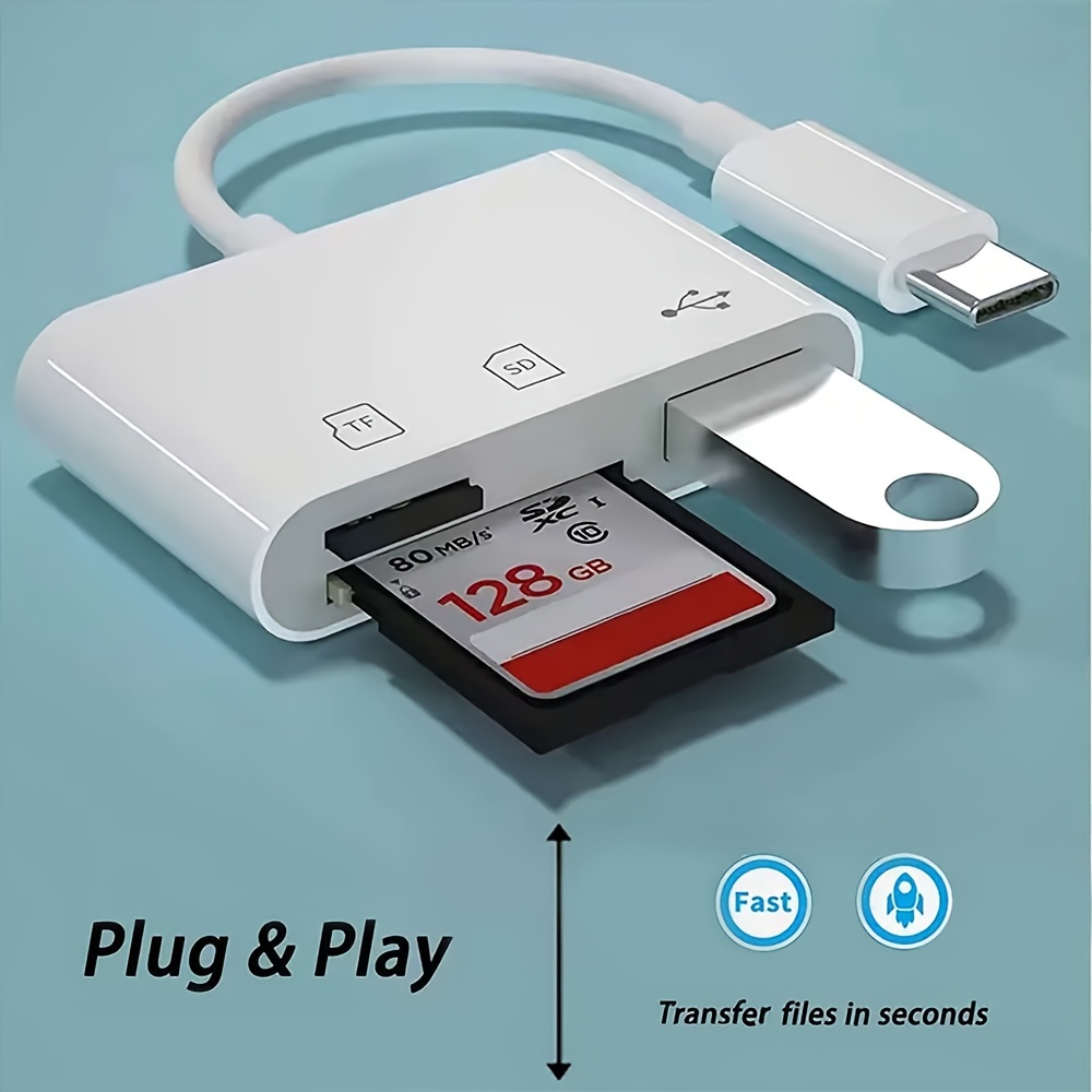 Lecteur de carte SD USB C, adaptateur de carte SD, caméra USB-C, pour iMac  iPad Pro/Air/Mini, MacBook Pro/Air,MicroSD/SD - AliExpress