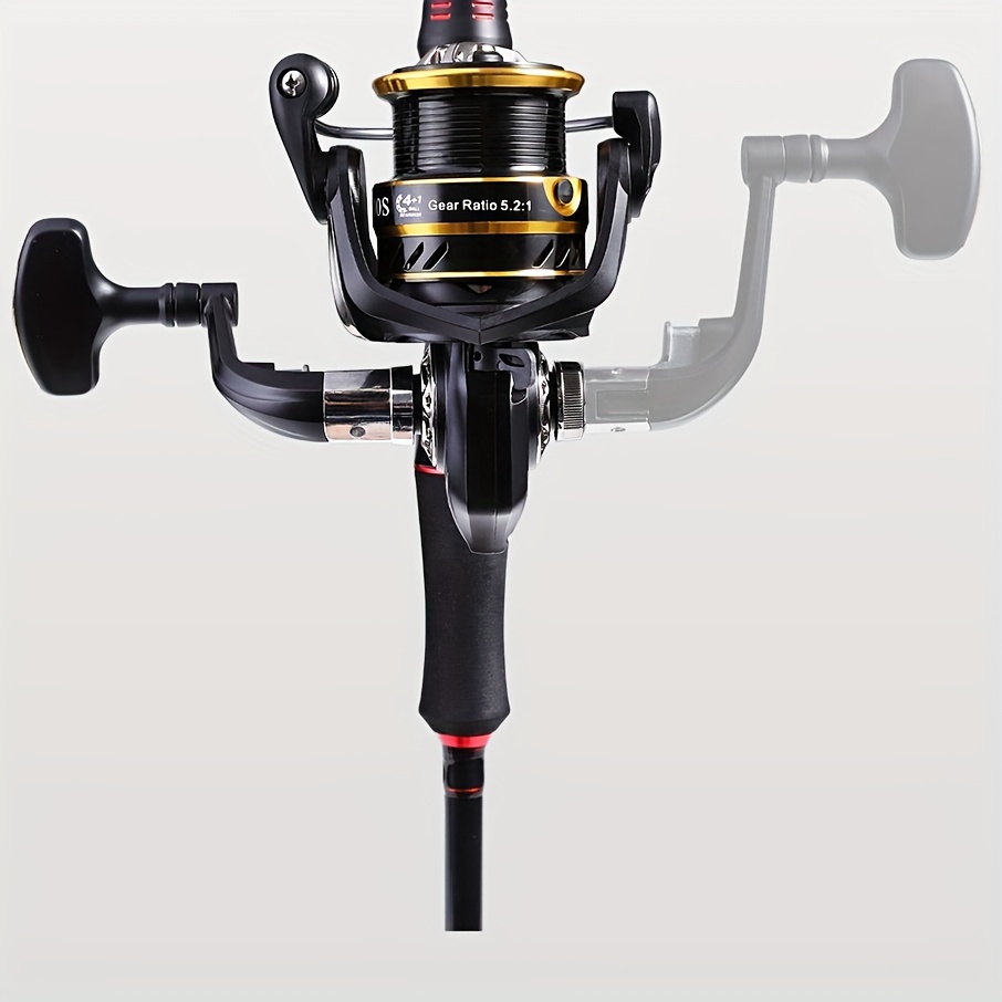 1pc Size 6000 Full Metal Spinning Fishing Reel, Strong Drag Power For  Saltwater, Golden Fishing Reel With 5.5:1 Gear Ratio