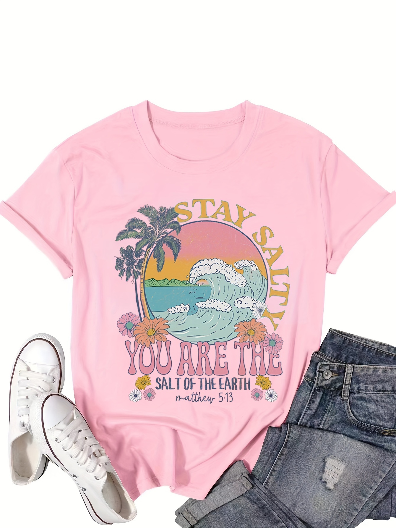 The Pink Mustache Watermelon Comfort Colors Sunkissed Tee/ Summer Vibes Beach Cover Up Vacation Summer Tee Adult S