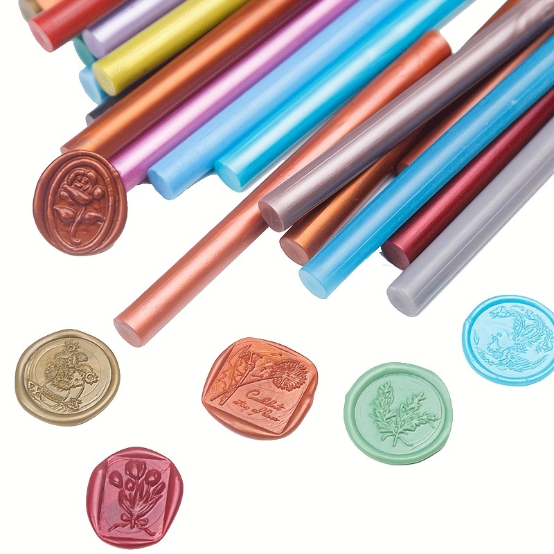 20 PCS Sealing Wax Stick 10mm For Sealing Gun Melting Stamp Wedding Letter  Cards