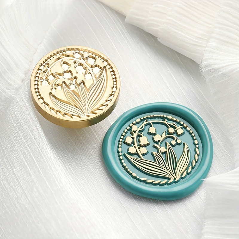 Simple Flower Oval Wax Seals