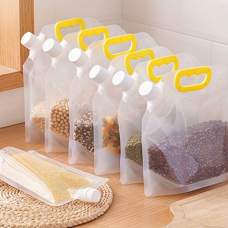 2pcs 2.5L Plastic Grain Cereal Cornflakes Dispenser with Measuring Cup Dry  Food Storage Container Pantry Kitchen Organizer Flour - AliExpress