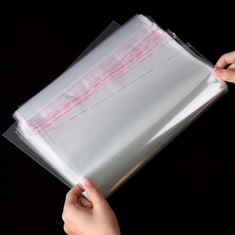 4X5 Inches: Transparent Plastic Packing Bags Adhesive Plastic Poly Bag