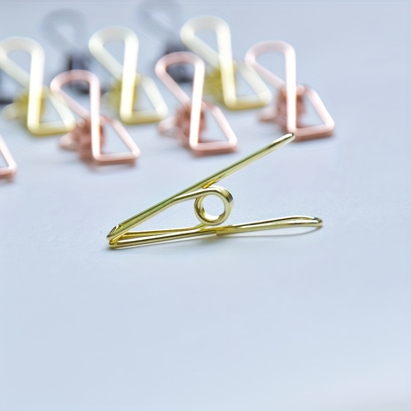 Mini Brackets Metal Braided Fasteners Fork Pins Pastel - Temu