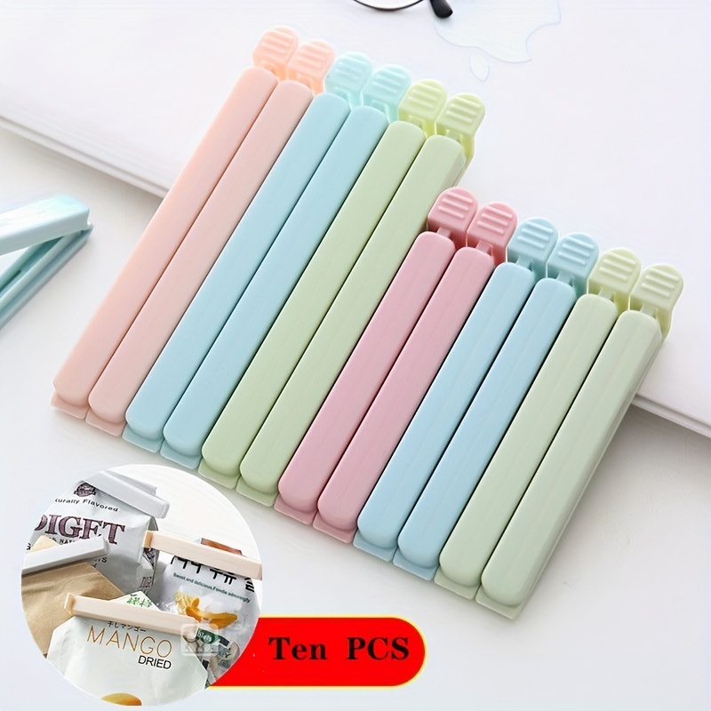 10Pcs Pastry Bag Clips Eco-friendly High Elastic Silicone