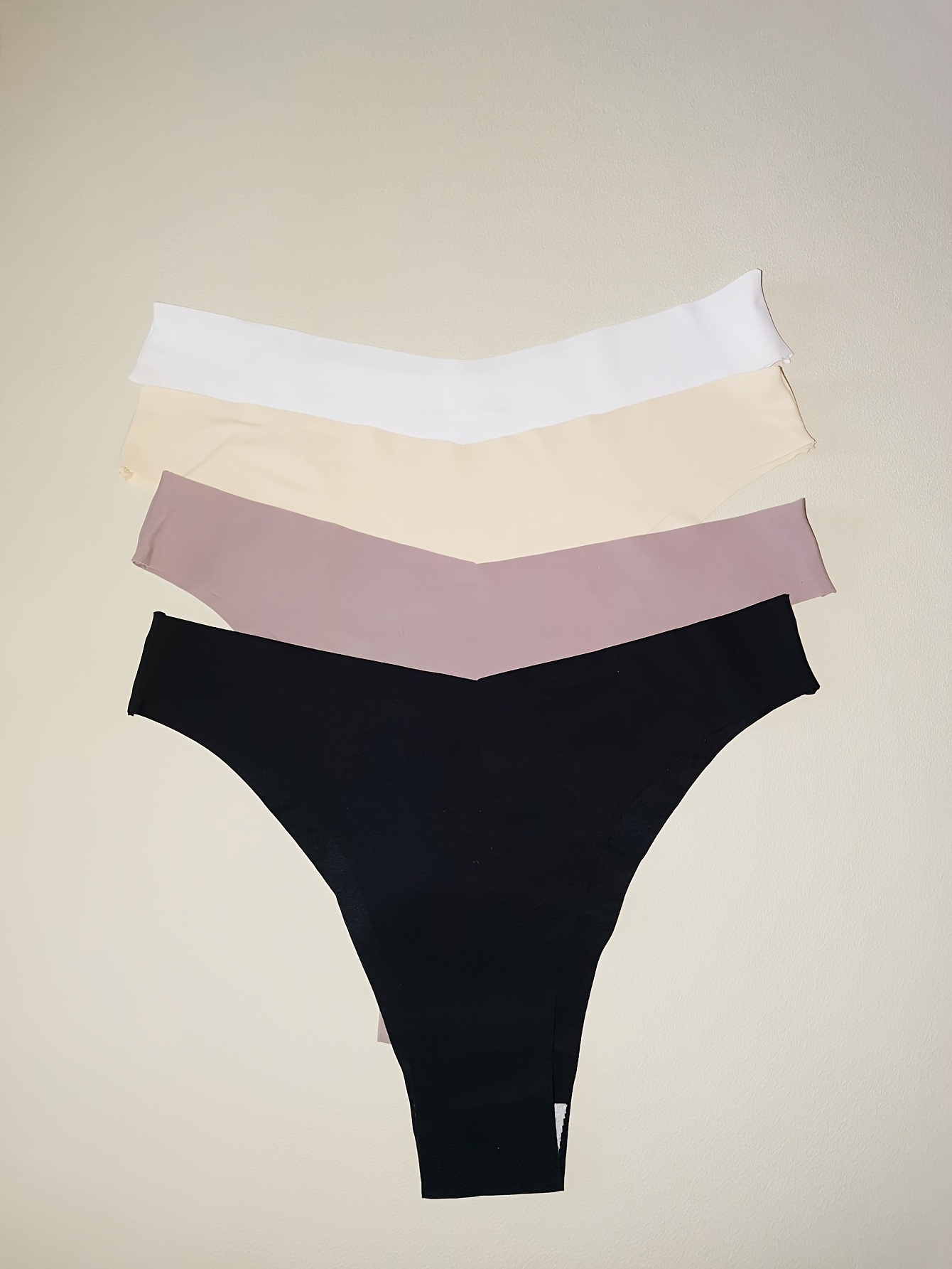Solid Seamless Hipster Panties Comfort Simple Quick Drying - Temu