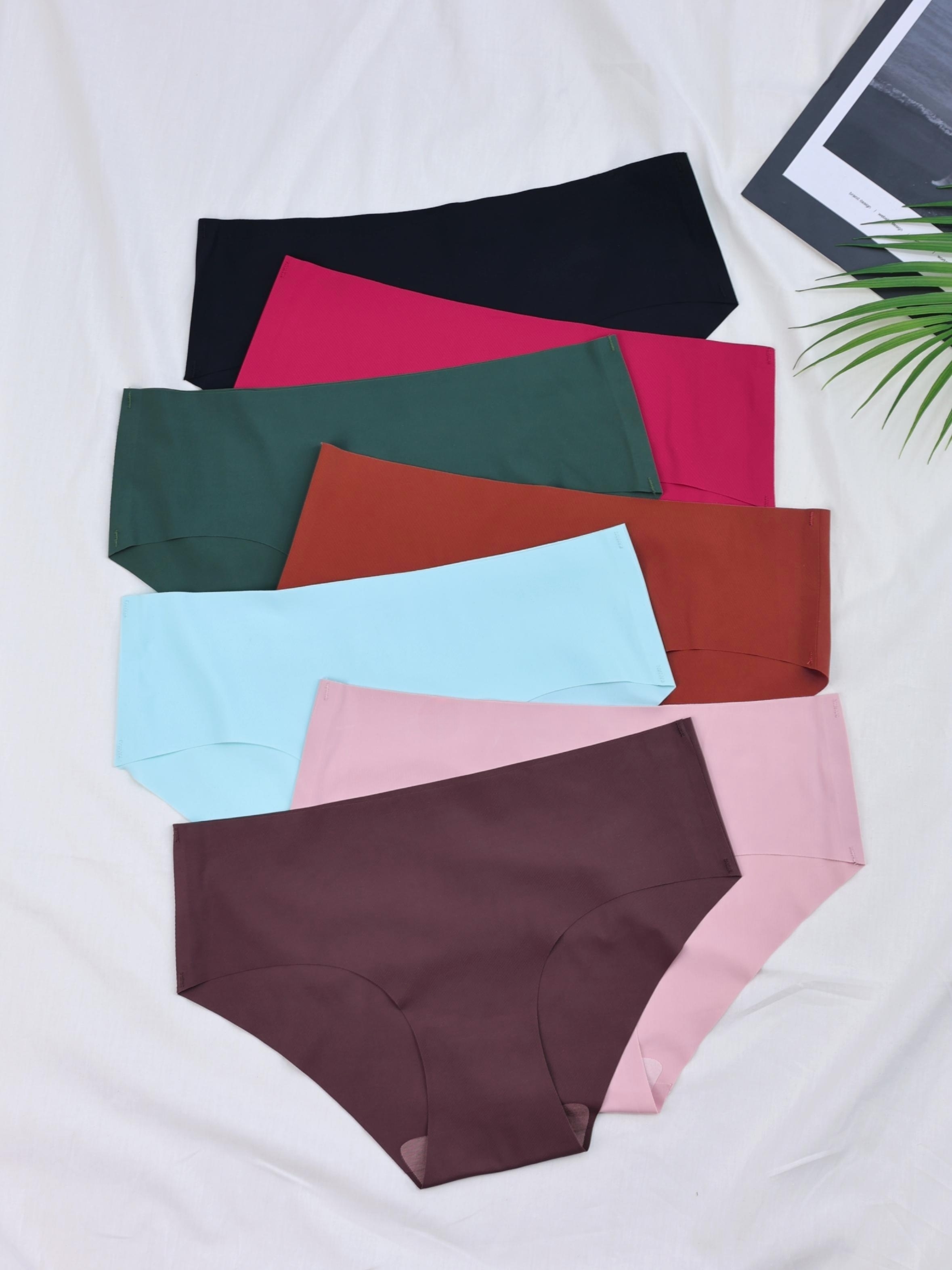 4pcs Applique Pattern Briefs, Cozy Butt Lifting High Waist Intimates  Panties, Women's Lingerie & Underwear