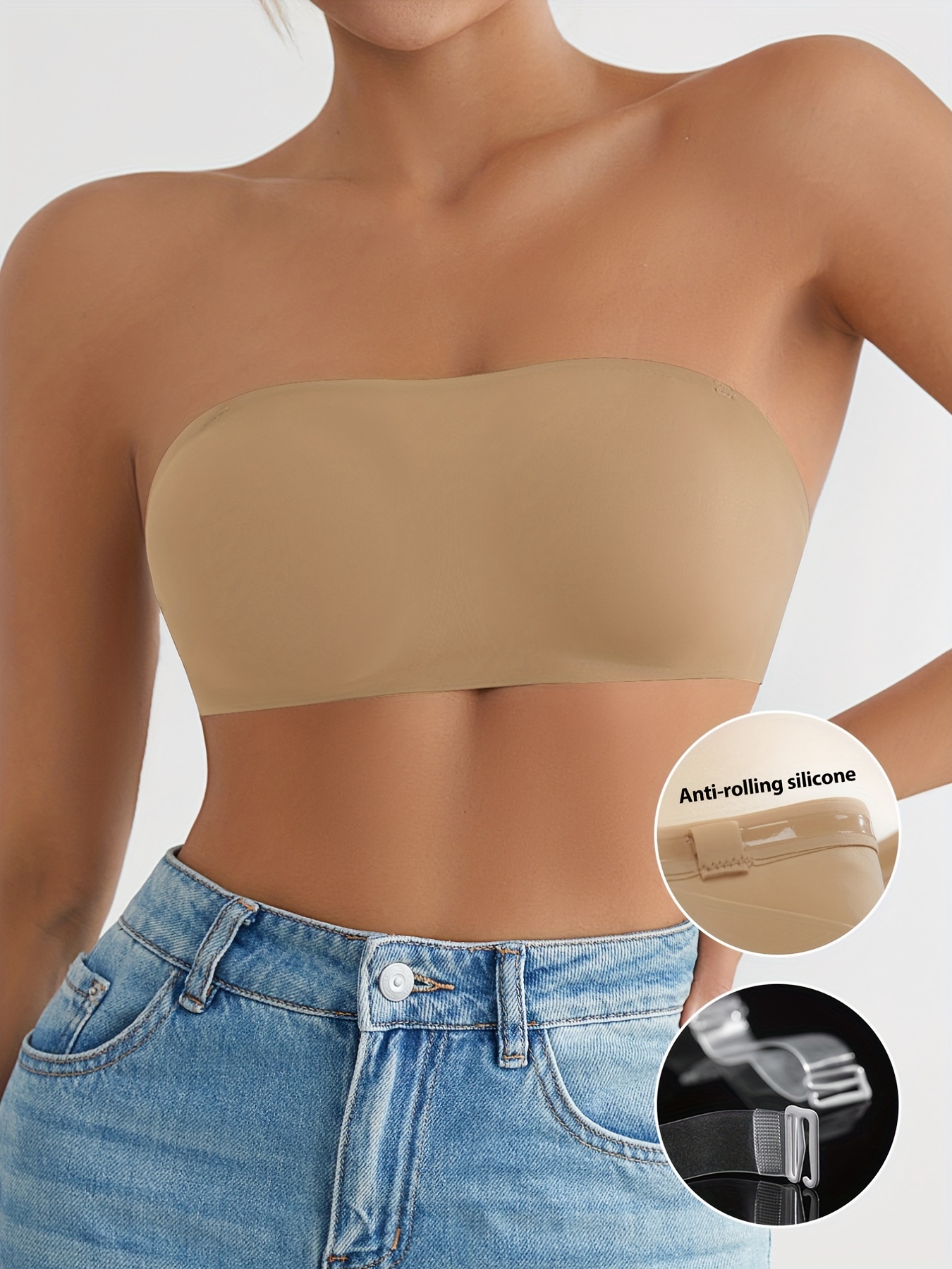 Body Wrappers Versatile Bandeau Padded Bra