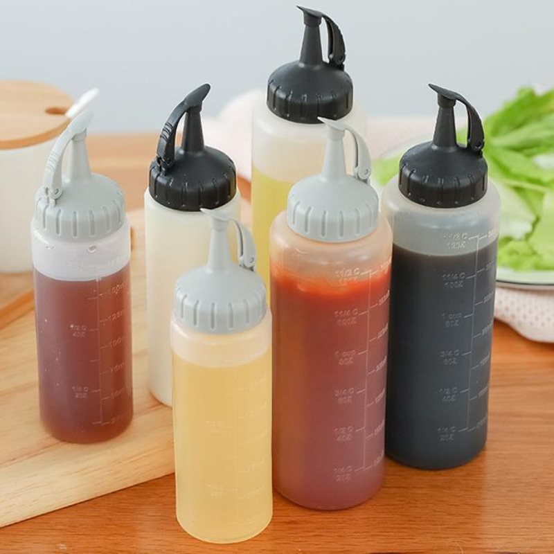 Ksooly 2oz. Squeeze Salad Dressing Bottles with Cleaning Brush, Small Salad  Dressing Conta… in 2023