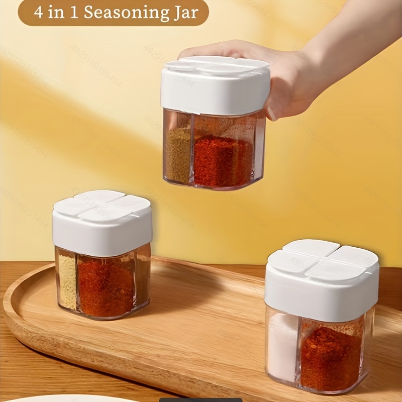 Refillable Stackable Spice Jars For Camping, Rv, And Outdoor Cooking -  Tower Shape Condiment Jars For Traveling - Bbq Kitchen Accessories - Temu