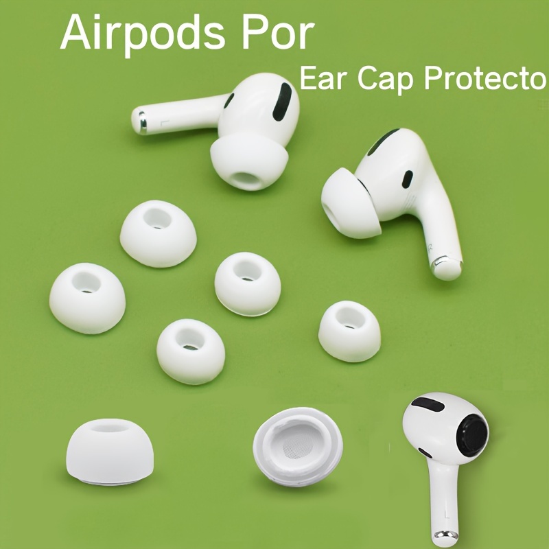 [3 pares] Puntas para los oídos para Airpods Pro de repuesto de silicona  con orificio de reducción de ruido (se ajusta en la funda de carga, puntas