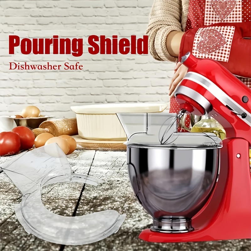 Mixer Bowl Cover For Kitchenaid 4.5-5 Quart Tilt-head Stand Mixer, Splash  Guard With Add Ingredient Opening, Glass Bowl Lid To Prevent Ingredient  Spills, Open Hole Design In The Middle, Ap5801837, Ps8759593, W10559999 