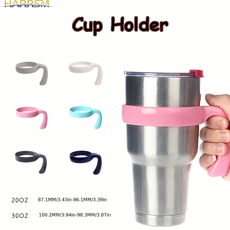 Tumbler Handle For Ramblers, Tumbler Handle Cup Holder, Anti Slip Travel Mug  Grip Bpa Free Cup Holder For And More Tumbler Mugs - Temu
