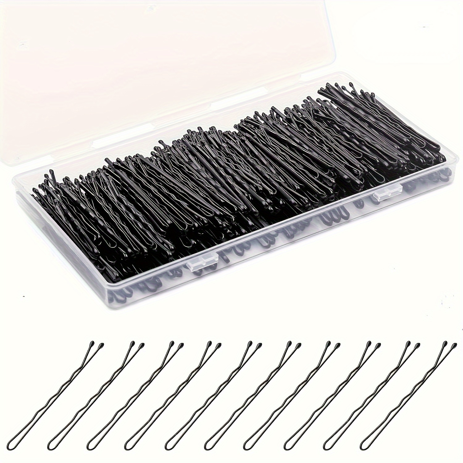 Bobby Pins Black, 200pcs 2inch Hair Pins for Women, Girls Adn Kids, Hair  Accessories, Bobby Pins Bulk for Hairdressing Salon, Invisible Wave  Hairpins