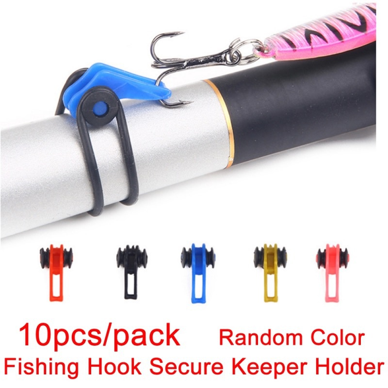 10pcs/lot Portable Plastic Fishing Hook Secure Keeper Holder for Fishing  Rod Pole Tool Bait Casting