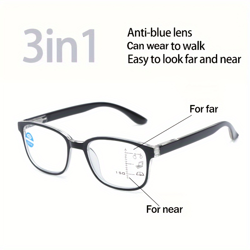 Universal Frameless Reading Glasses For Men And Women Bifocal Far Near Anti  Blue Light Magnification Glasses Presbyopia Glasses Diopter +1.0 +1.5 +2.0  +2.5 +3.0 +3.5 +4.0