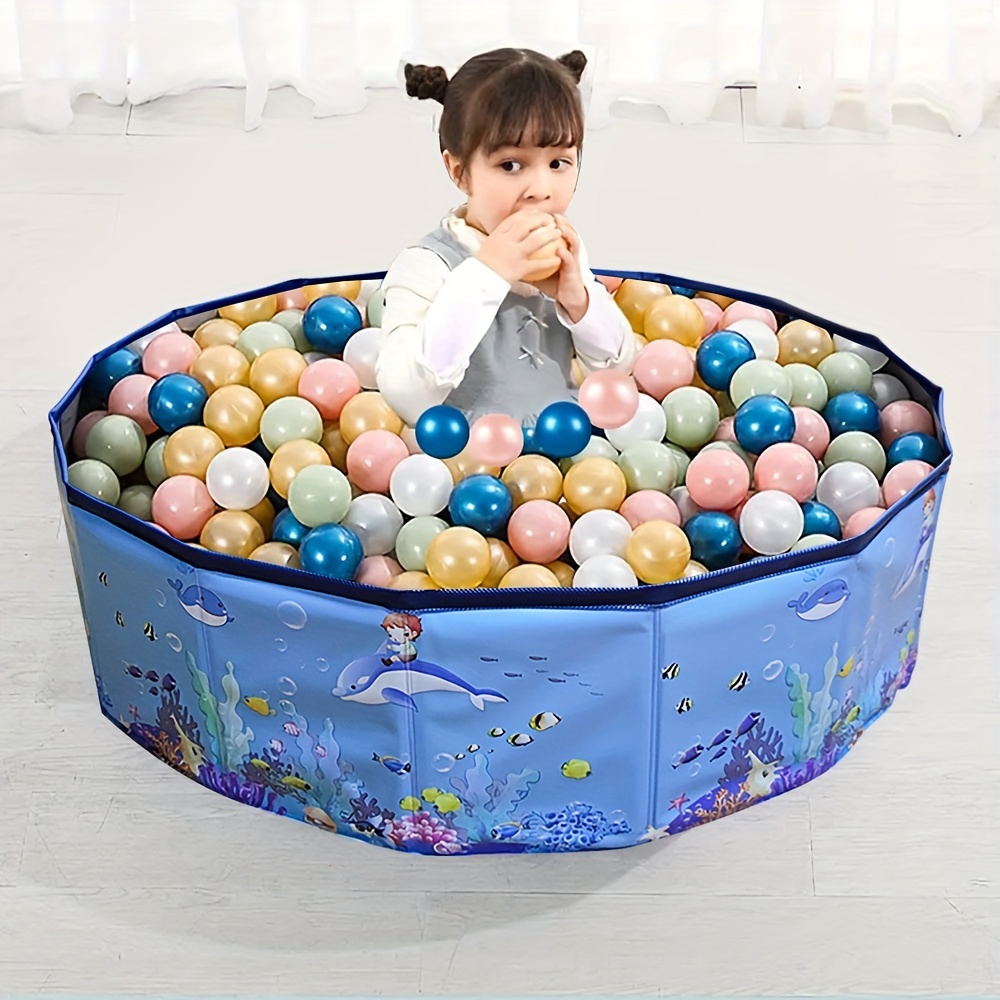Welox piscine 200 balles 90x40 cm pour bébé rose avec planètes