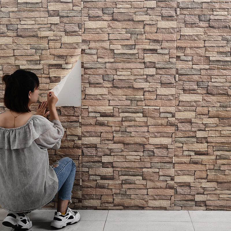 3d Brick Wallpaper - Free Returns Within 90 Days - Temu Denmark