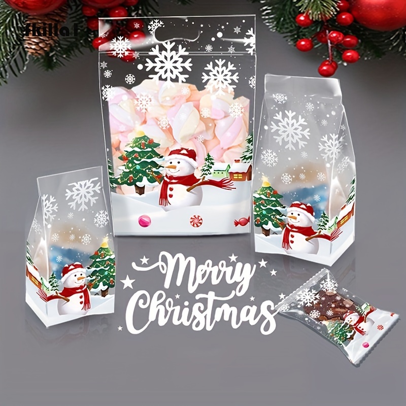Christmas Stocking Gift Bags, Cute Cartoon Ziplock Bags, Cookie Candy  Creative Gift Bags, Perfect Christmas Party Gift Bags - Temu