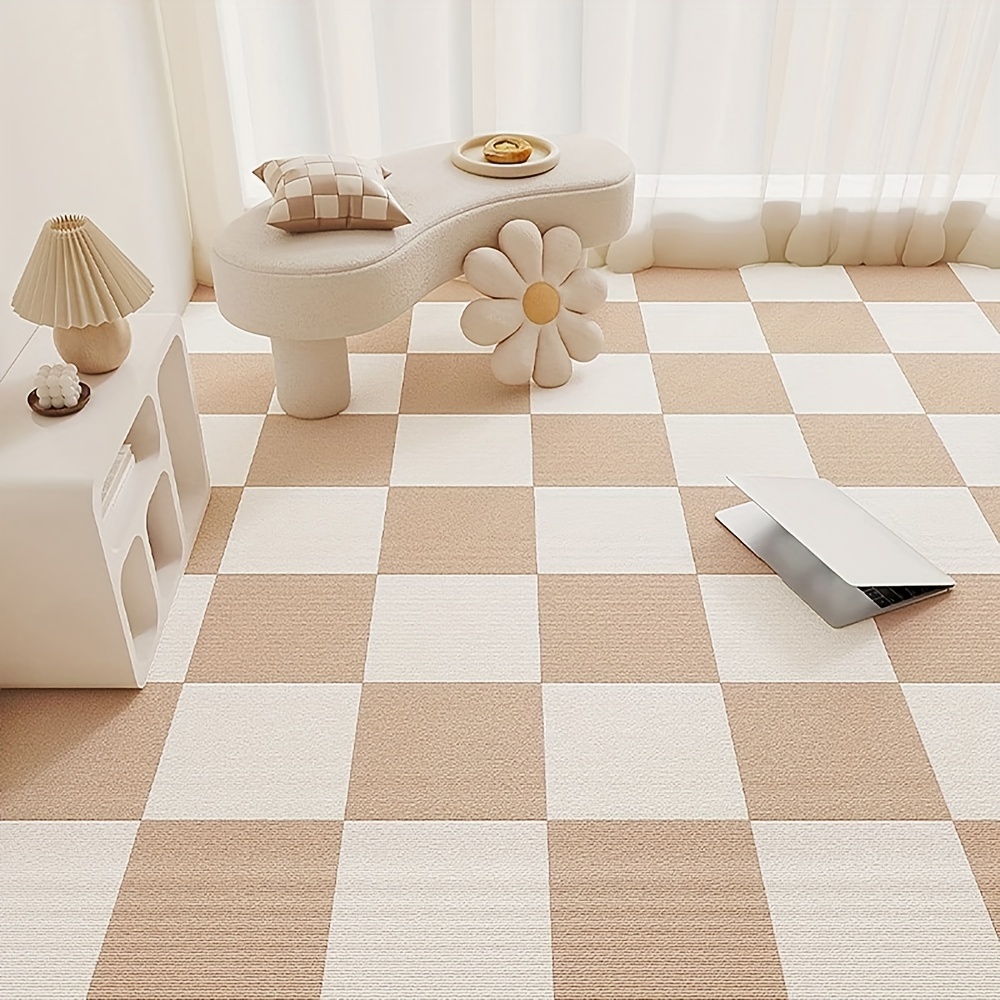 Carpet Floor Tiles Adhesive Stickers Diy Size Square Area - Temu