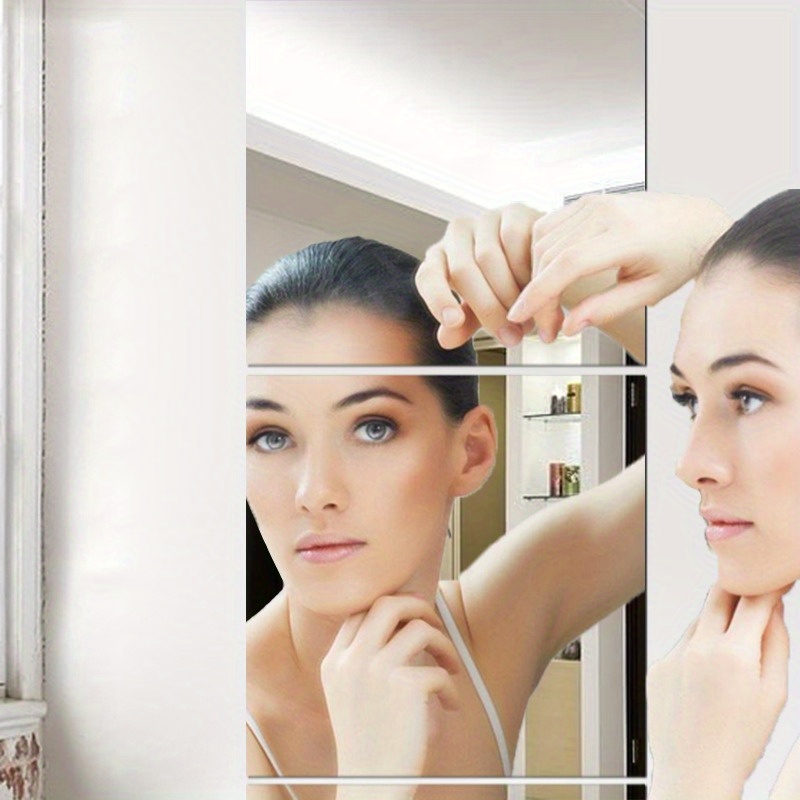 SUMEX Lamina Adhesiva para Reparación del Cristal del Espejo. Adhesivo 20,2  x 12,6 mm Recortable de Espejo para Coche, Maquillaje o Casa.