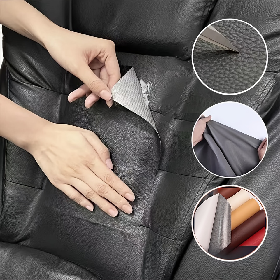 Selbstklebendes Kunstleder-Reparaturset Tape Sofa Couch Jacke Autositz  Patches