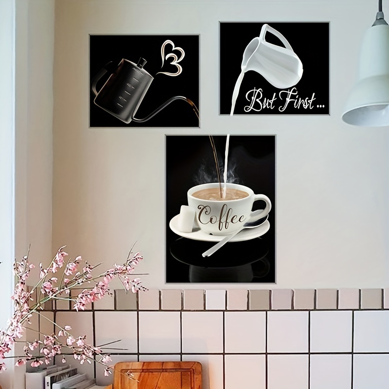 vinilos para paredes de cocina collage café - Murales de pared