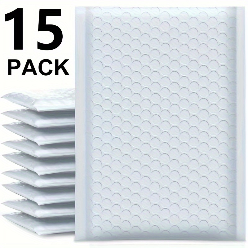 White Poly Bubble Mailer 10 PACK 10x13 Plastic Padded Envelopes 6x9 Self  Shipping Bags Asdortment Eco 4x8 Fashion Polymailer