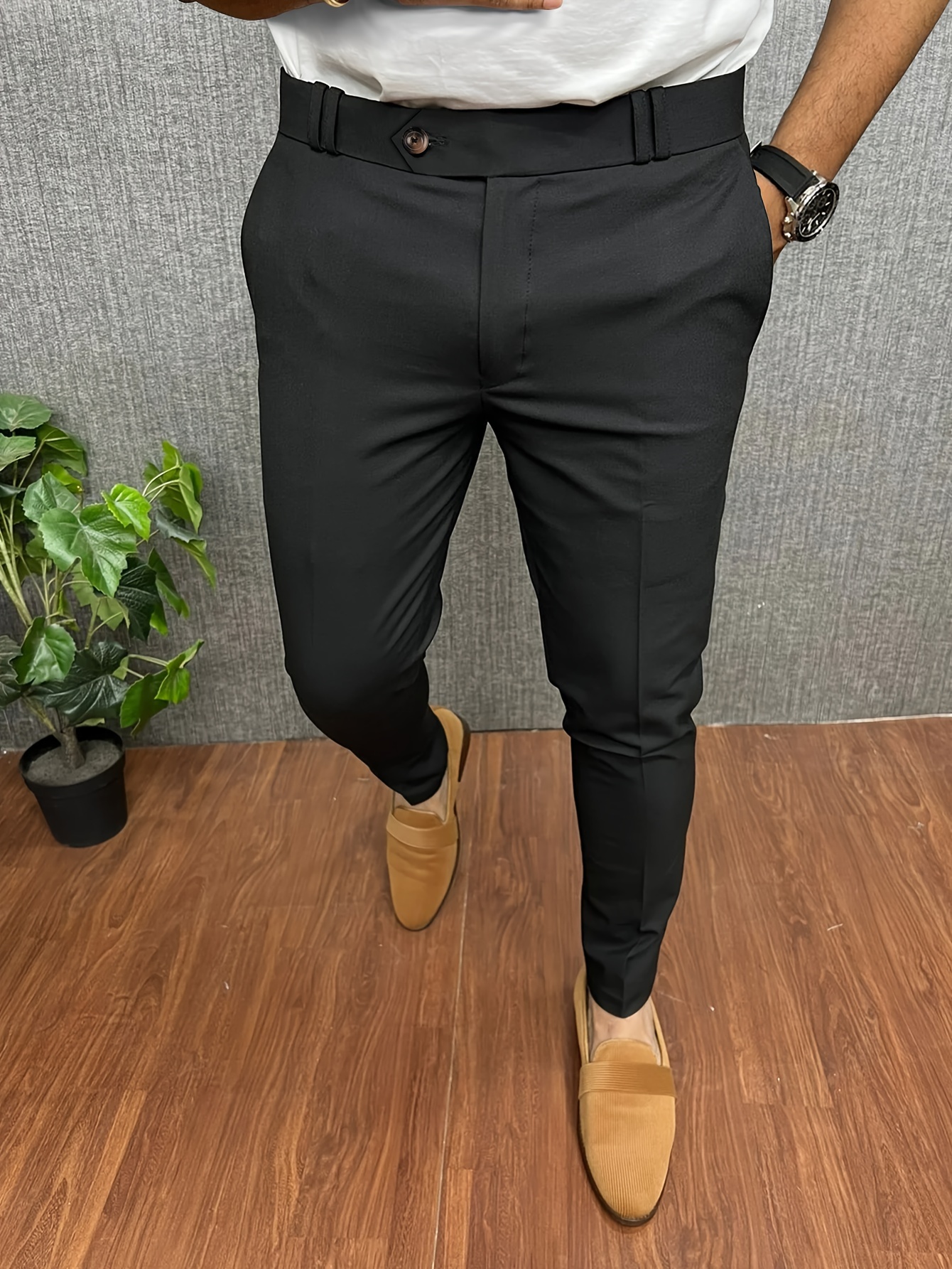 Fitted Dress Pants - Temu Canada