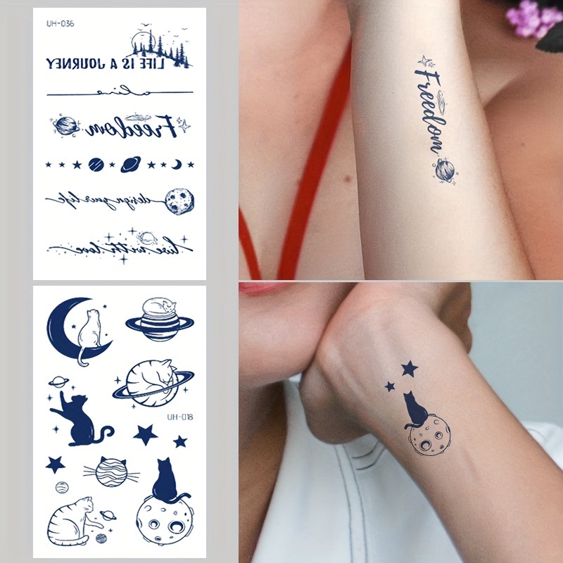 1pc Lindos Tatuajes Temporales Luminosos Pegatinas Tatuajes - Temu Mexico