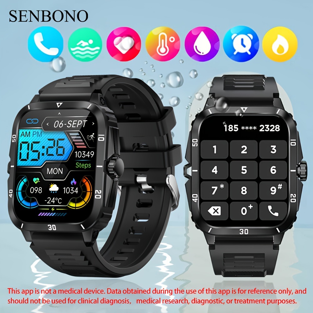 Smart Watch Blood Pressure Smartwatch Women's Square Watch Monitor Fitness  Tracker Reloj Inteligente Mujer Sport For