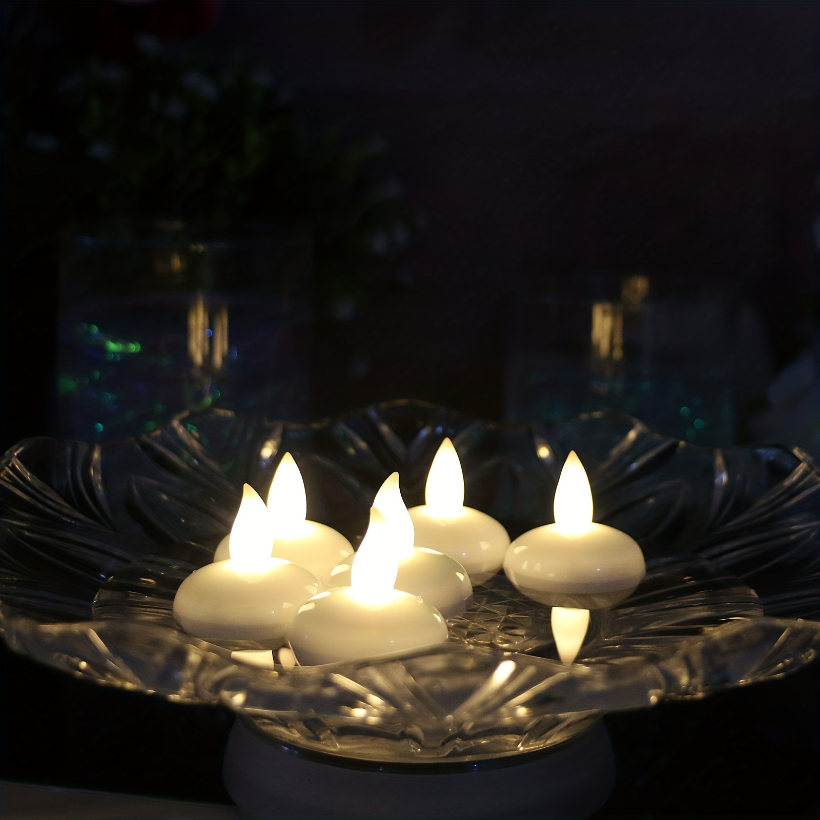 Confezione 6/12 Candele Acqua Candele Galleggianti - Temu Italy