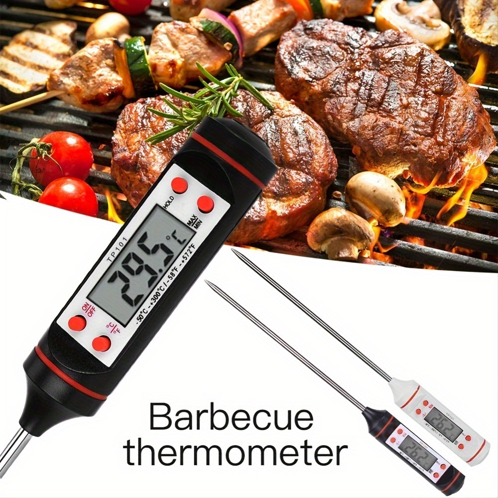 Thermometer, Oil Temperature, Deep Fry Thermometer With Clip, Instant Read  Dial Thermometer, Stainless Steel Stem Meat Thermometer, Cooking Thermometer  For Barbecue Cooking Baking Frying, Kitchen Accessaries, Western Stuff  Clearance - Temu