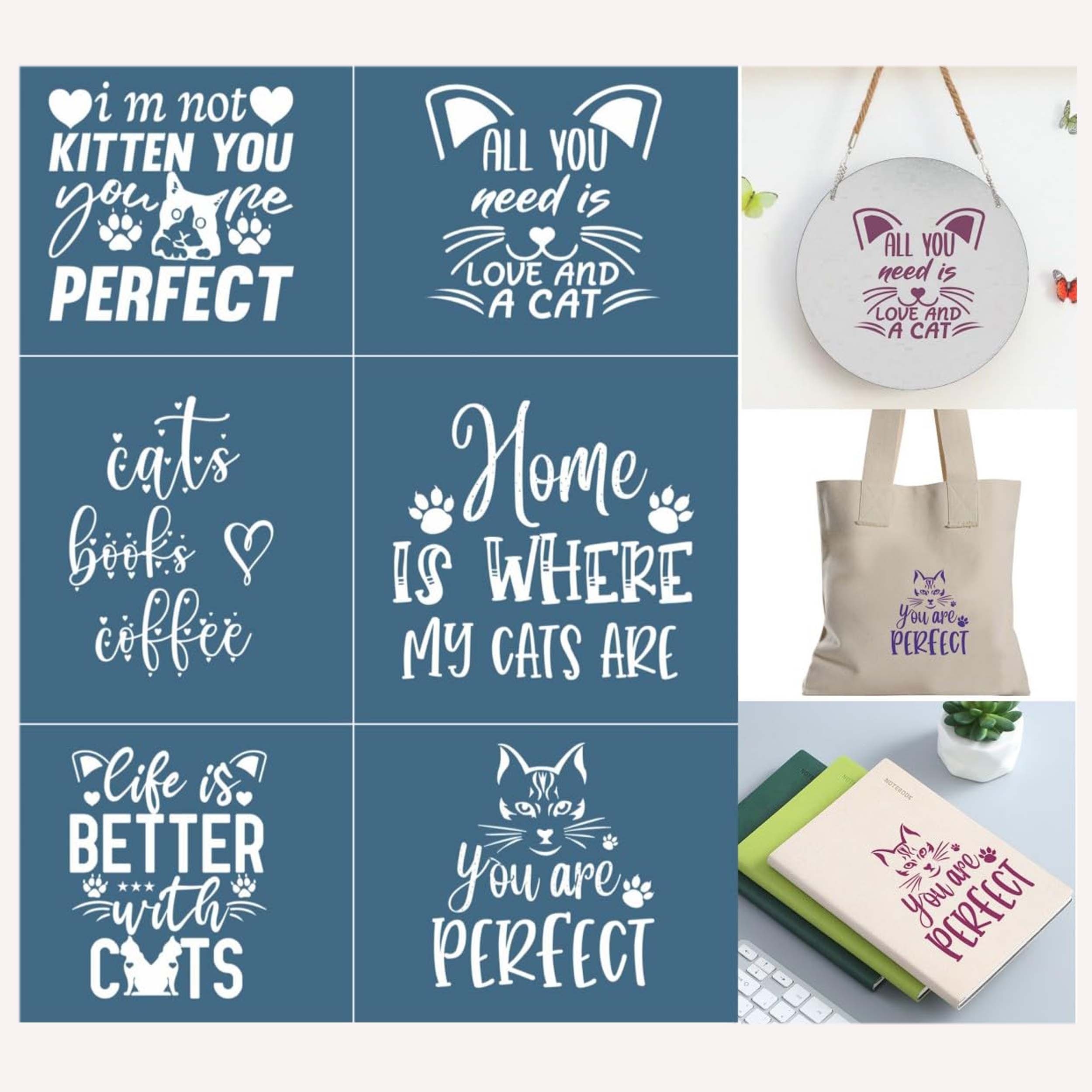 Cats / Dog Theme Reusable Silk Screen Stencils Washable - Temu